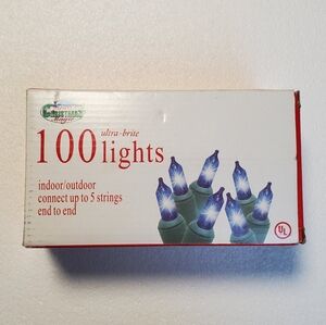 100 Ultra-Brite Blue Bulb Lights